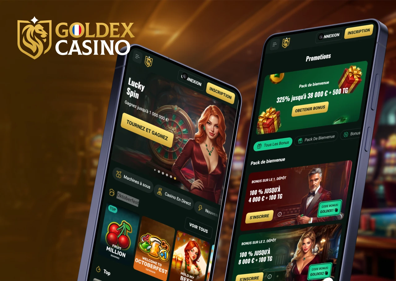 Goldex Casino propose une version mobile pour Android et iOS.